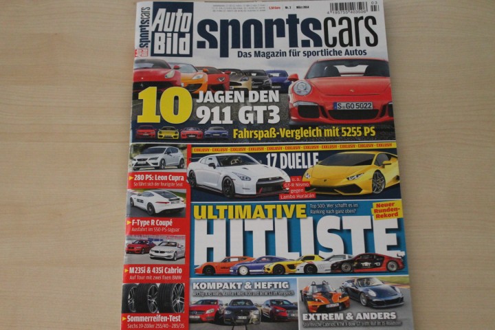 Deckblatt Auto Bild Sportscars (03/2014)